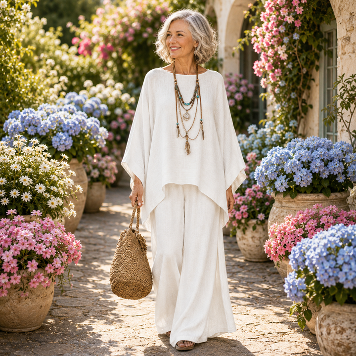 Sienna - Linen Blend Trouser Set