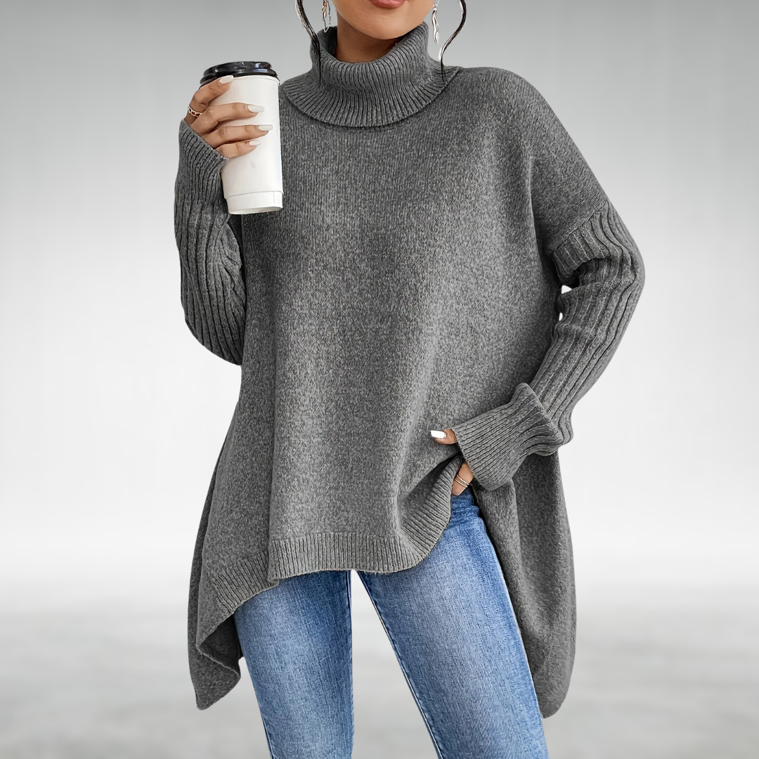 Valentina – High-Neck Pullover Top