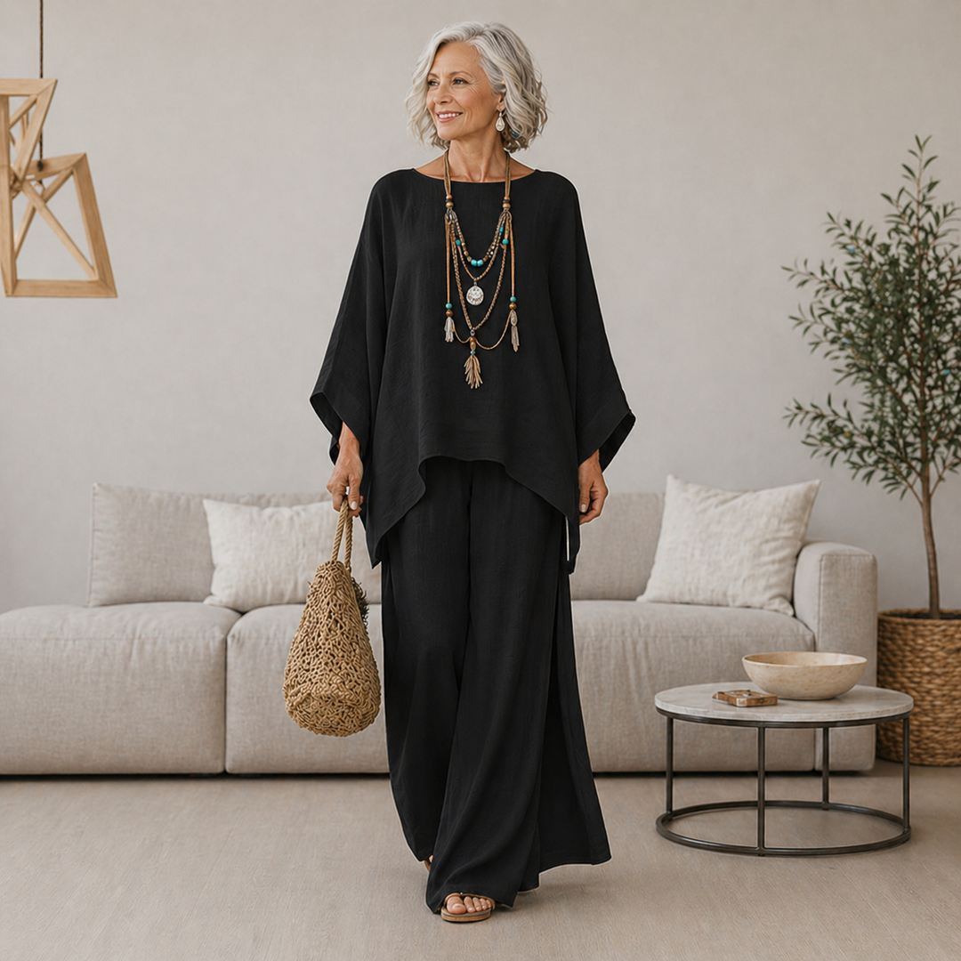 Sienna - Linen Blend Trouser Set