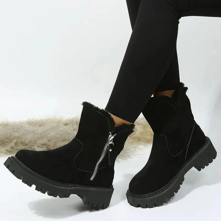 Freya Fur-Zip Boots