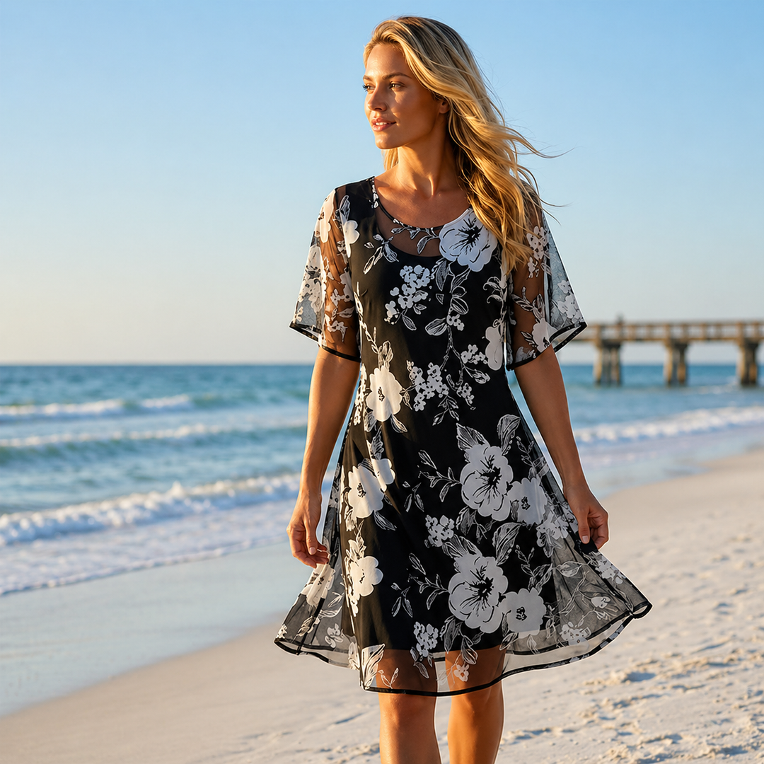 Lisa - Chiffon Midi Dress