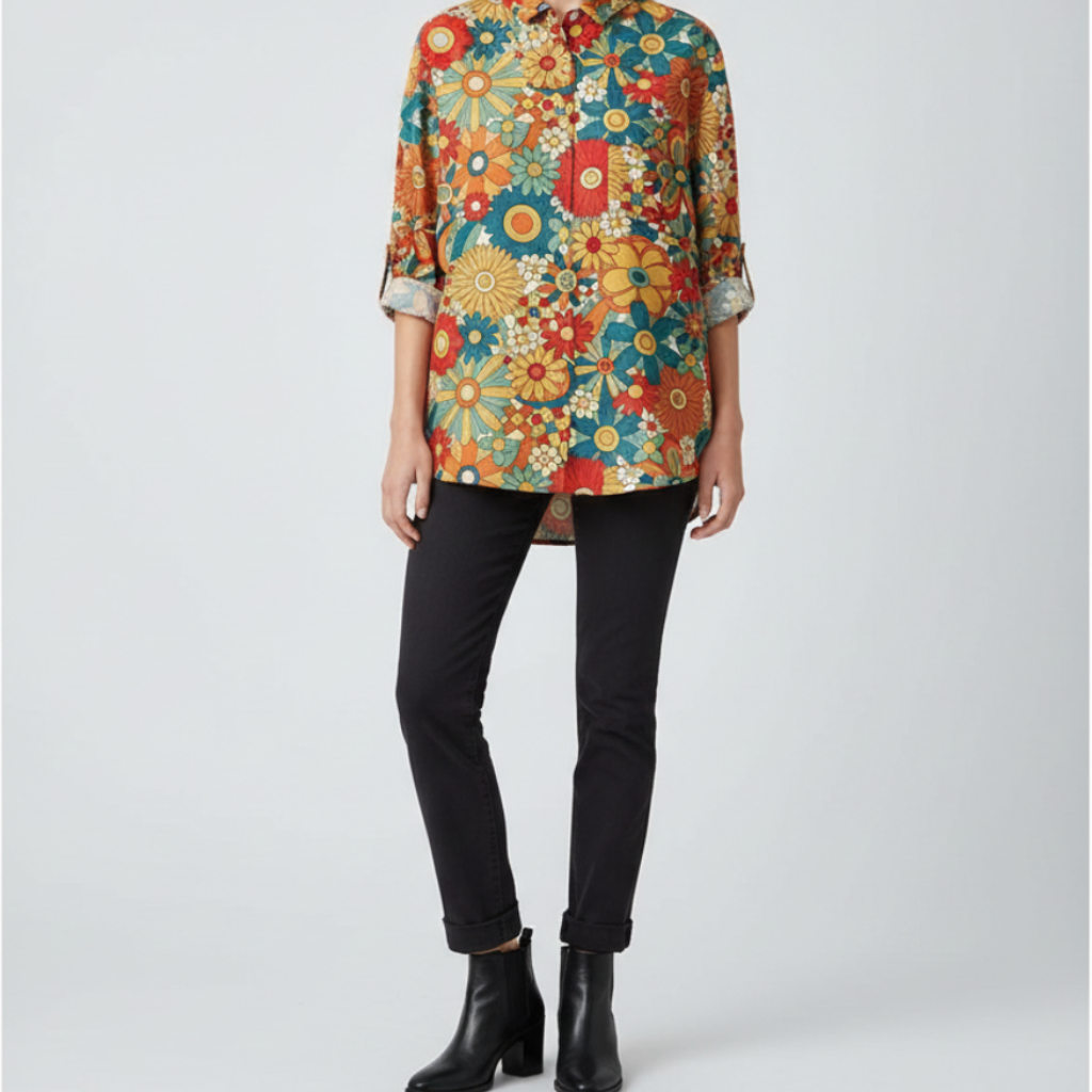 Celeste Patchwork Floral Shirt