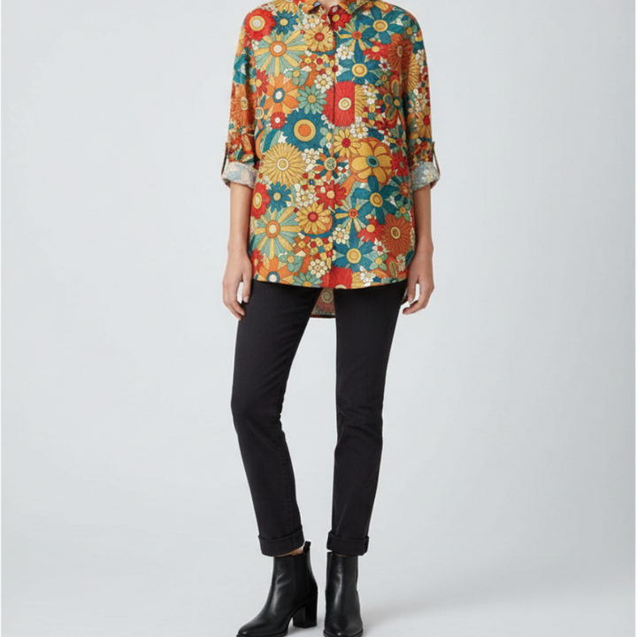 Celeste Patchwork Floral Shirt