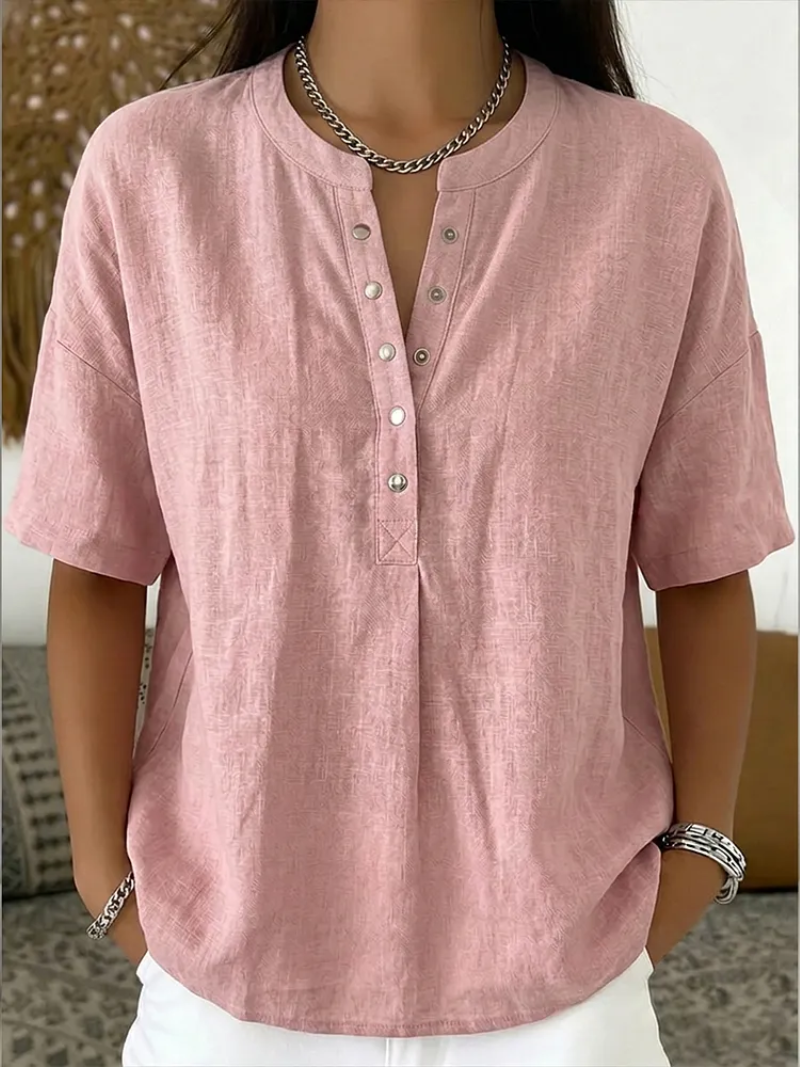 Vera – V-Neck Pullover Top