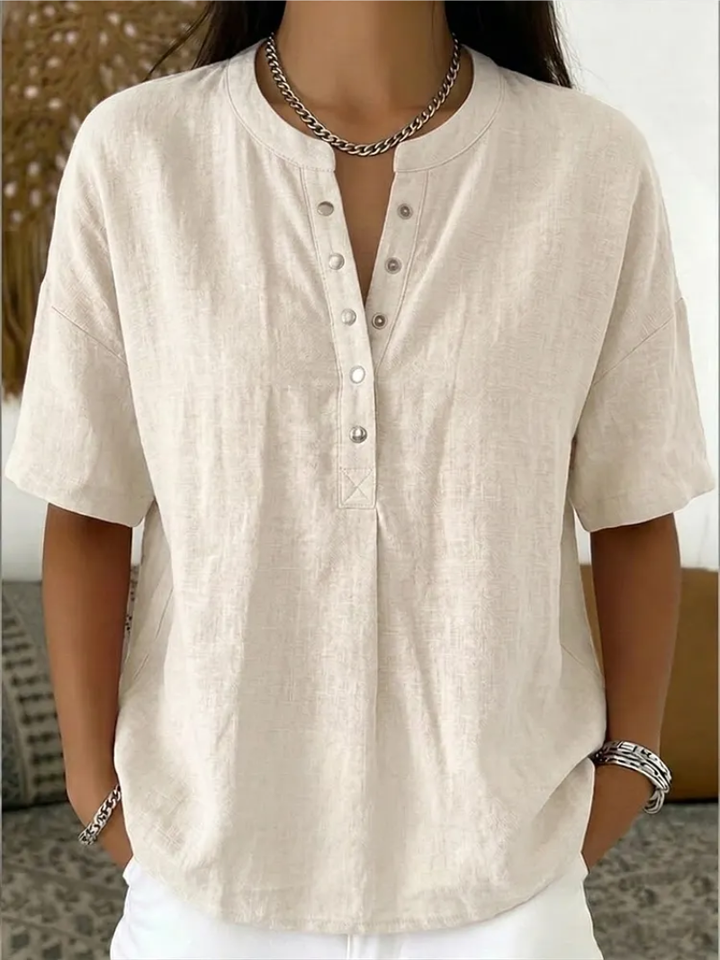 Vera – V-Neck Pullover Top