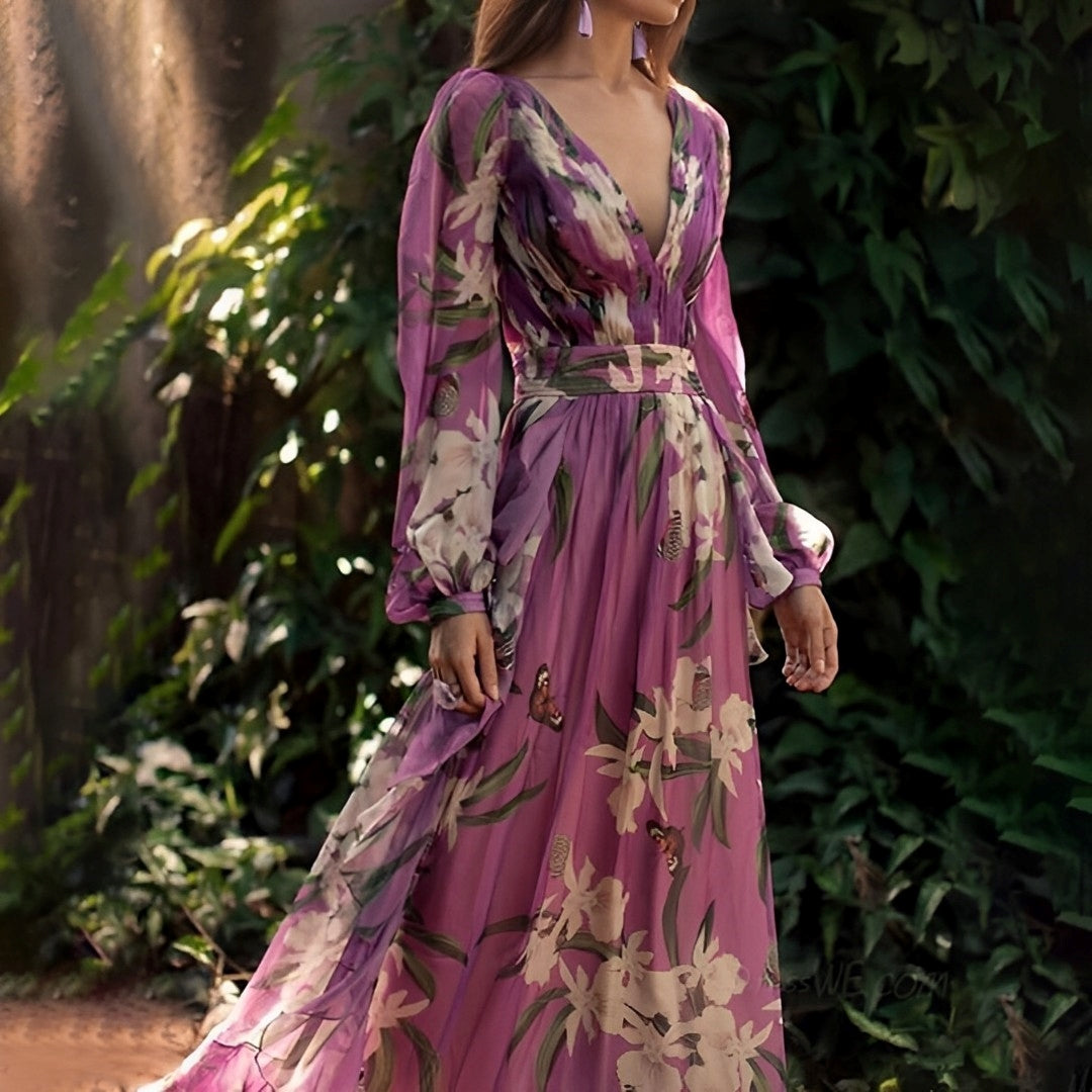 Saoirse - Floral Fairy Maxi Dress