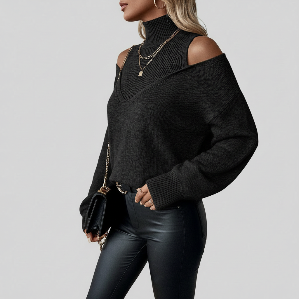 Élise Layered Knit Sweater