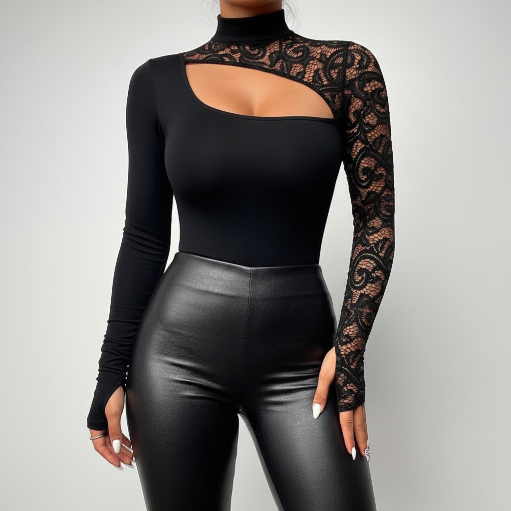 Lace Cutout Top