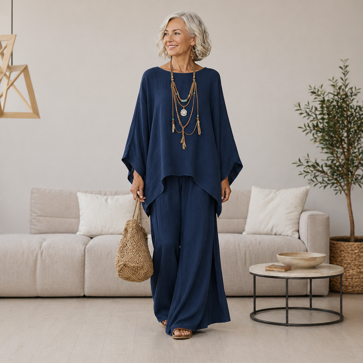 Sienna - Linen Blend Trouser Set