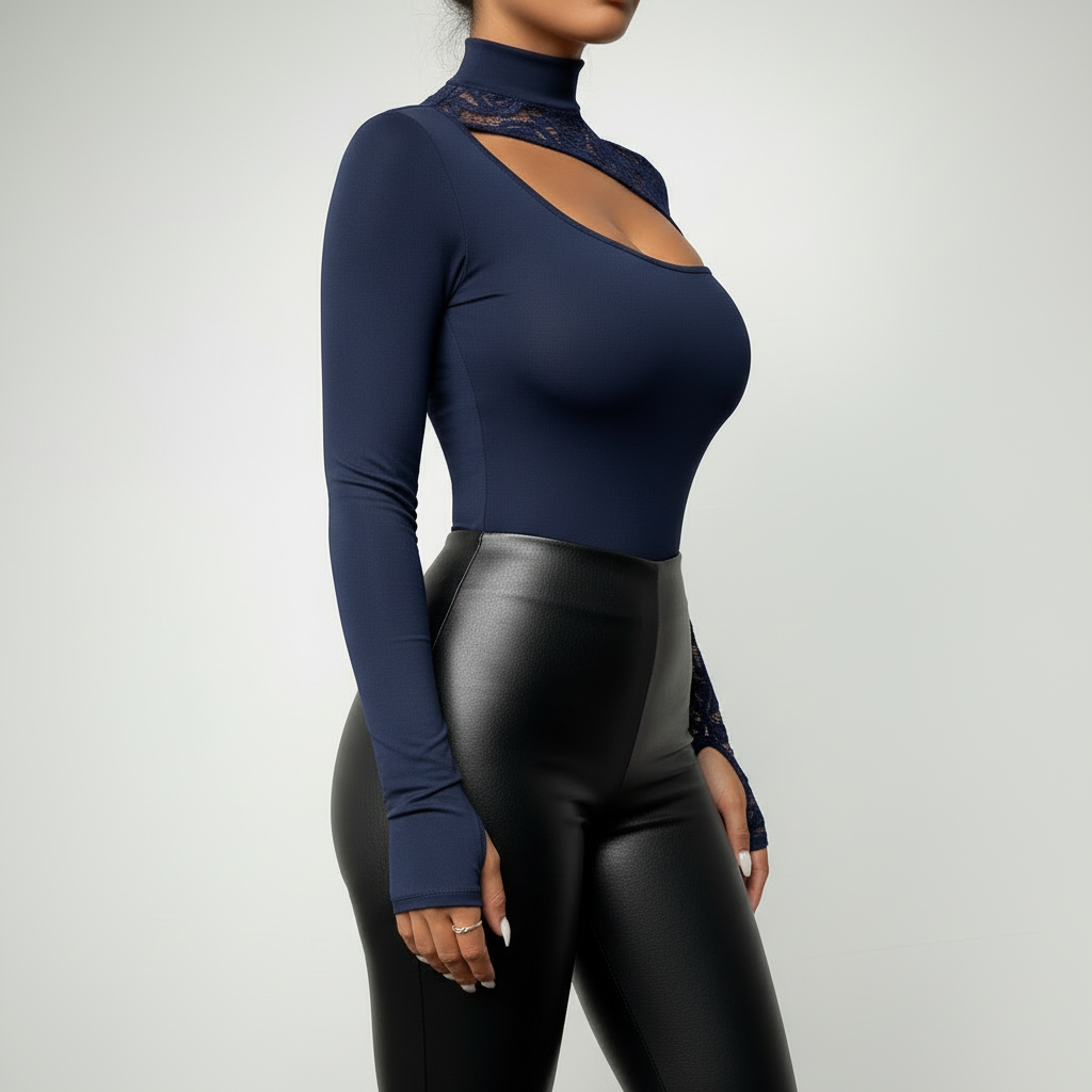Lace Cutout Top