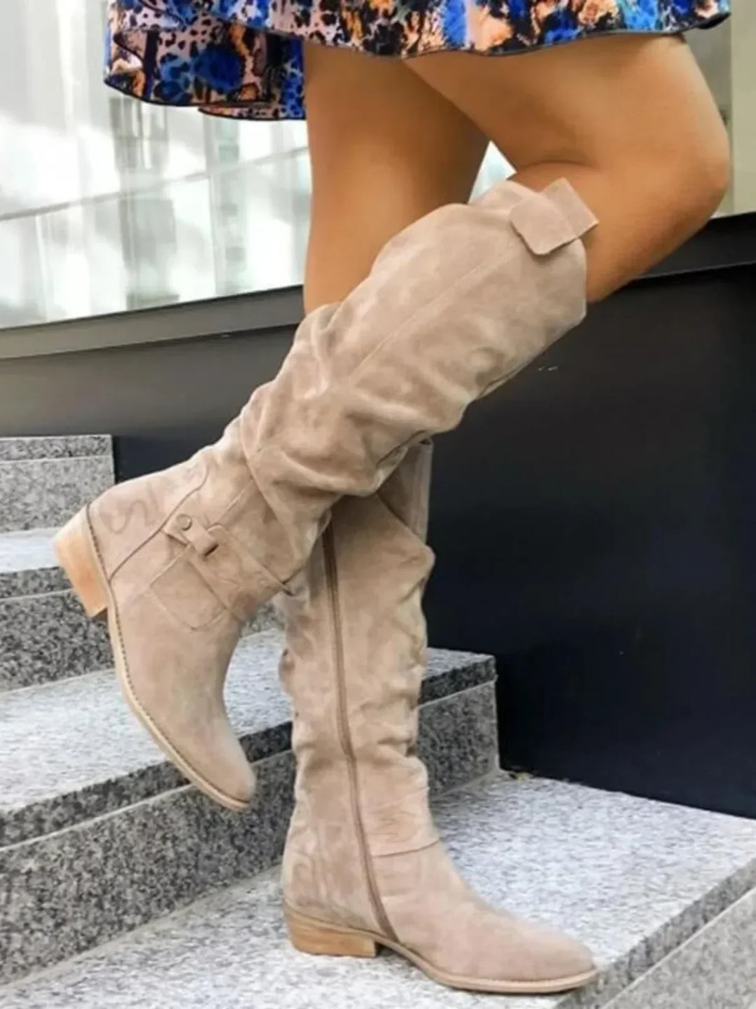 Siobhán - Knee-High Block Heel Boots