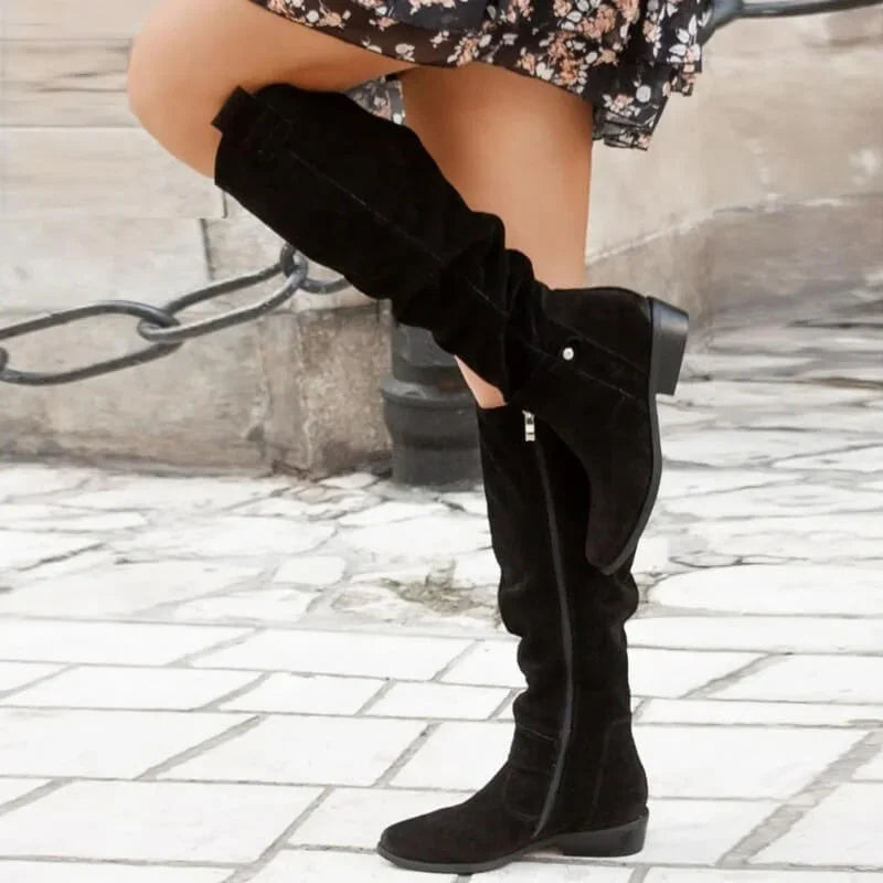 Siobhán - Knee-High Block Heel Boots
