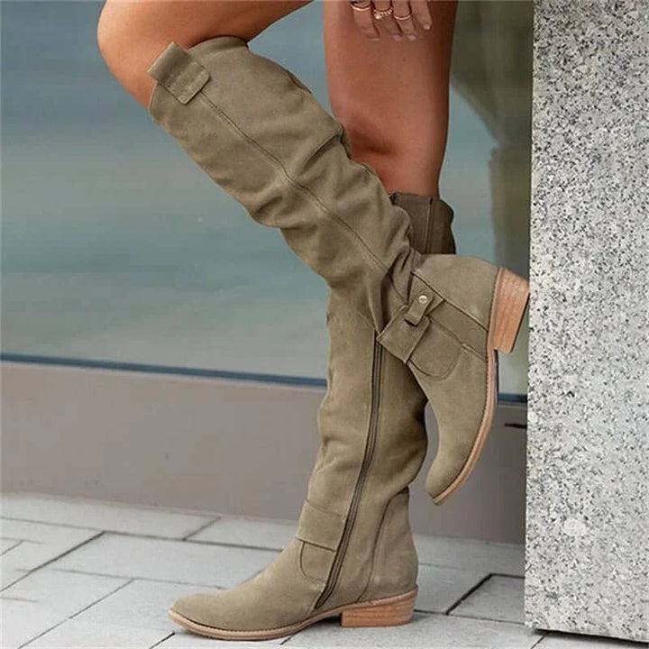 Siobhán - Knee-High Block Heel Boots