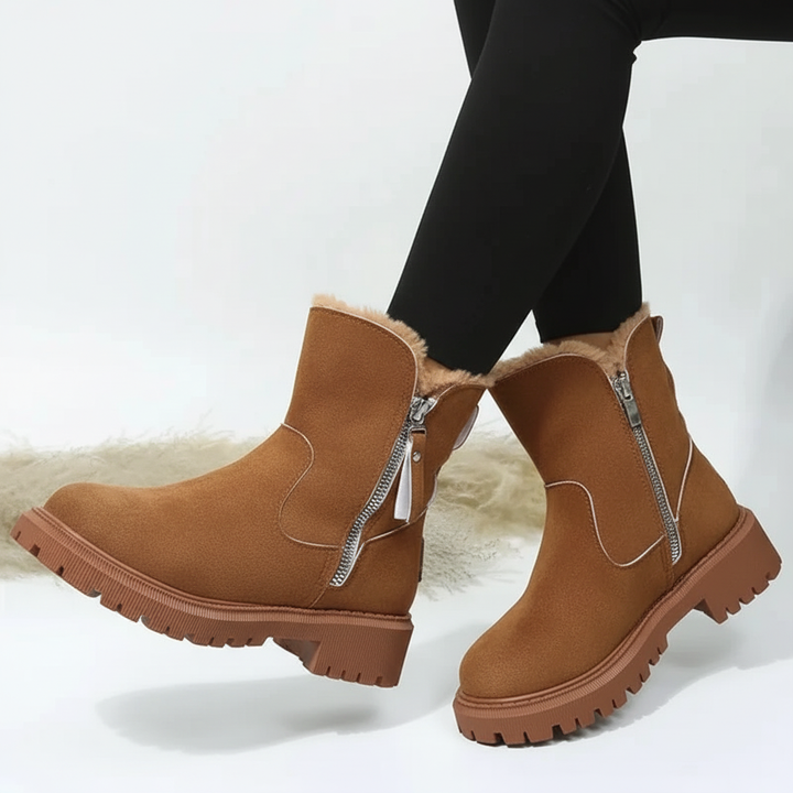 Freya Fur-Zip Boots