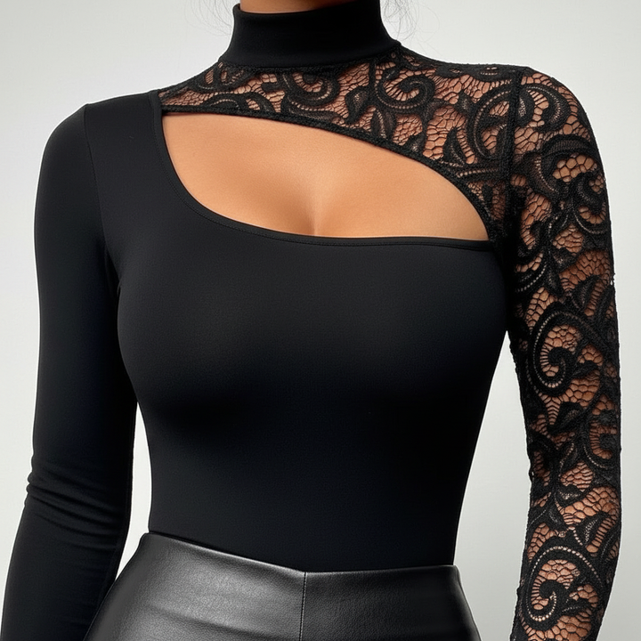 Lace Cutout Top