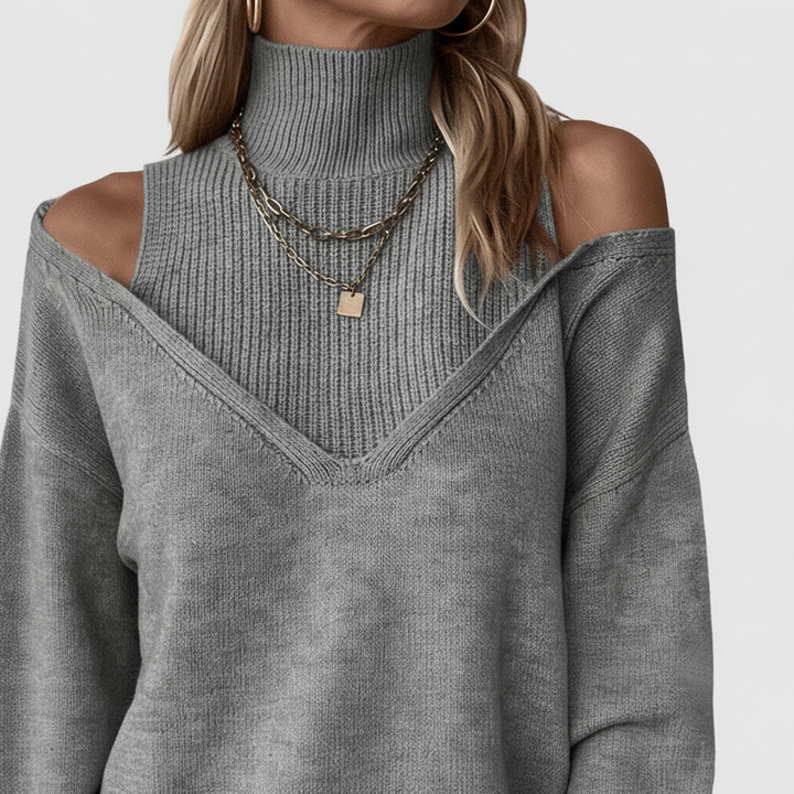 Élise Layered Knit Sweater