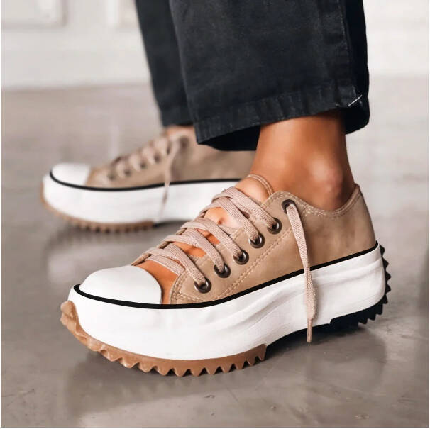 Mia - Canvas Lace-Up Sneaker