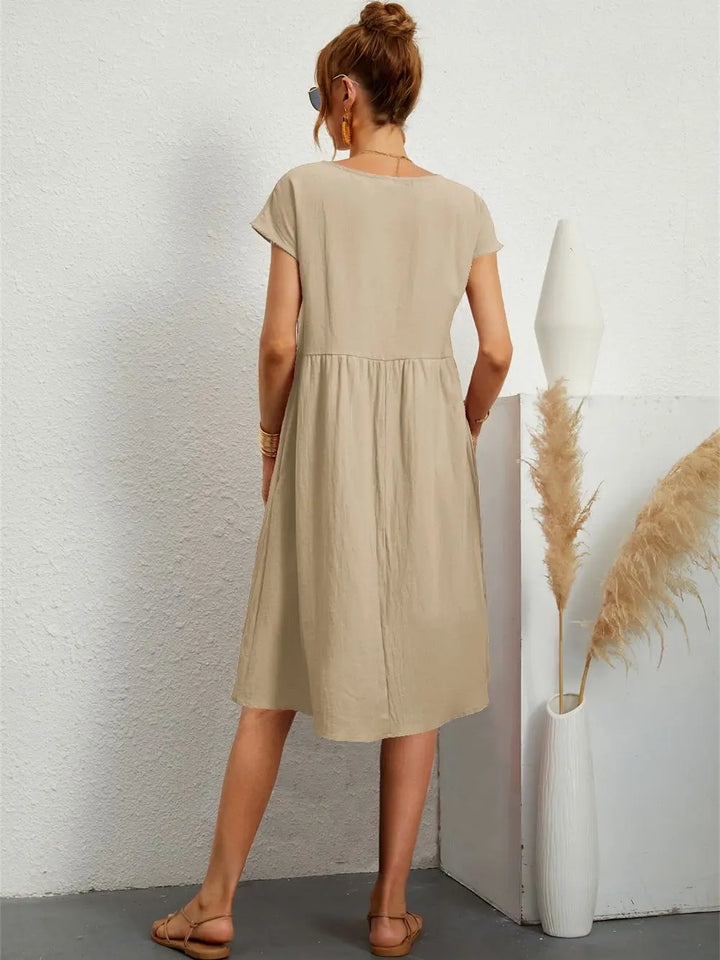 Maeve - Linen Swing Midi Dress