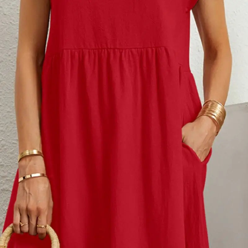 Maeve - Linen Swing Midi Dress