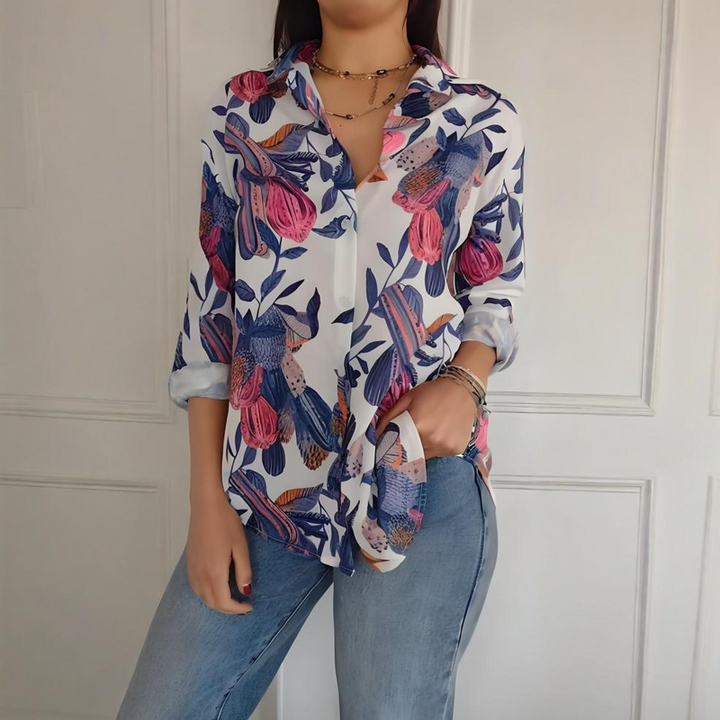 Mila – Floral Print Blouse
