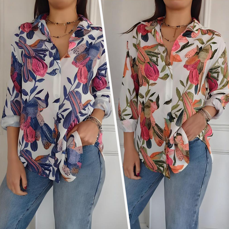 Mila – Floral Print Blouse